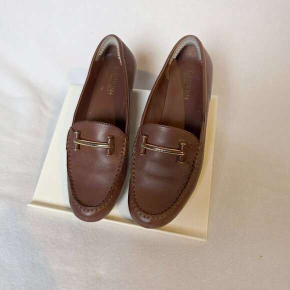 Lauren Brown Loafers Flats - Picture 9 of 9